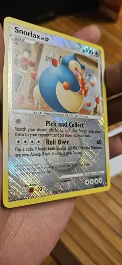 Pokemon Snorlax Rising Rivals Pokemon League Crosshatch Holo #33 Gem Mint - Image 4