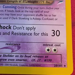Pokemon Dark Slowking 20/105 Neo Destiny Rare 60 HP Stage 1 English Unlimited - Image 5