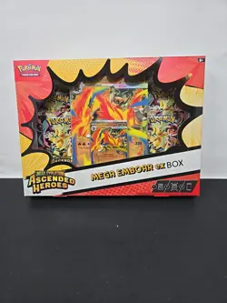 Pokemon Mega Emboar ex Box Mega Evolution Ascended Heroes Box - Image 1