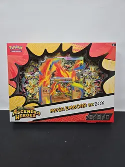 Pokemon Mega Emboar ex Box Mega Evolution Ascended Heroes Box - Image 2