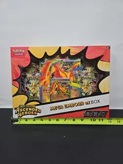 Pokemon Mega Emboar ex Box Mega Evolution Ascended Heroes Box - Image 3
