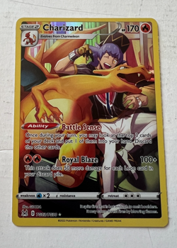 Pokemon Lost Origin Charizard TG03/TG30 Full Art Holo Foil Trainer Gallery - Image 1