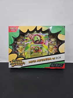 Pokemon TCG: Mega Evolution Ascended Heroes Mega Meganium ex Box Factory-Sealed - Image 1