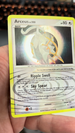 Arceus AR5 Holo Rare Platinum Arceus Pokemon 247 NM - Image 2