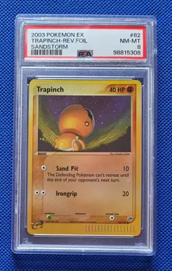 2003 Pokemon EX Trapinch Reverse Foli #82/100 Sandstorm PSA 8 💎 📈🔥 - Image 1