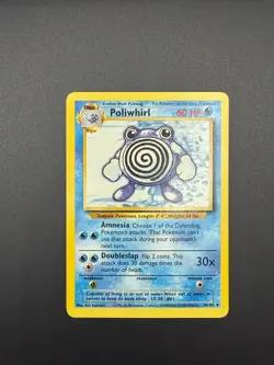 Pokemon Poliwhirl Uncommon Base Set 038/102 LP - Image 1