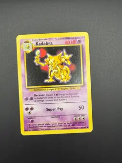 Pokemon Kadabra Uncommon Base Set 032/102 LP - Image 1