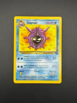 Pokemon Cloyster Unlimited Uncommon Fossil 32/62 LP - Image 1