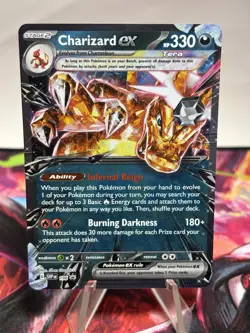 POKEMON CHARIZARD EX -196 196 SCARLET & VIOLET PROMO NM - Image 1
