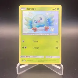 Rowlet SV2/SV94 Hidden Fates Shiny Rare NM Pokemon TCG - Image 1