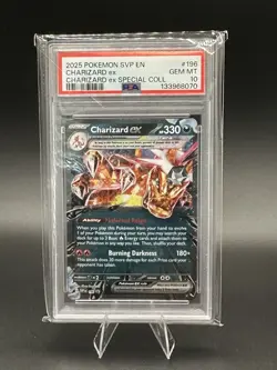 2025 Pokemon SVP Charizard EX Special Collection Black Star Promo #196 PSA 10 - Image 1
