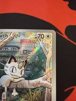 Meowth Illustration Rare 106/094 Pokemon Phantasmal Flames English Near Mint - Image 3