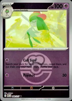 Kirlia (Love Ball) 088/217 Common ME: Ascended Heroes Pokemon Reverse Holo NM - Image 1