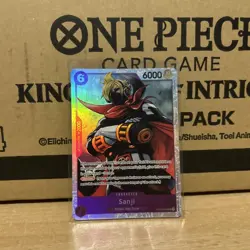 OP07-064 Sanji : Super Rare Foil English One Piece TCG Card : OP07: - Image 1