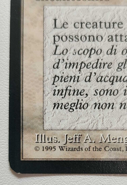 1995 Moat MTG Italian Legends Unplayed Magic Gathering Card - Image 2