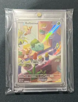 Bulbasaur 143/142 SV07: Stellar Crown Pokemon Card Illustration Rare Full Art - Image 1