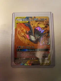 Pokemon TCG Moltres Zapdos Articuno Tag Team GX 44/68 Hidden Fates Holo Card - Image 1