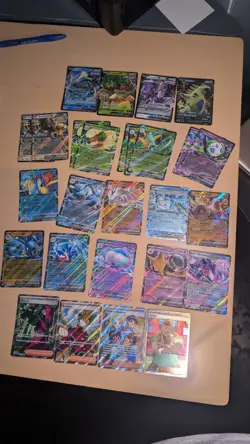 Pokemon card lot (EX's, V's and trainers) (Fusion strikes-25 cards - Image 1