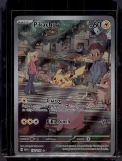 Pikachu 173/165 Illustration Rare NM Holo Pokemon Card MEW EN 2023 - Image 1