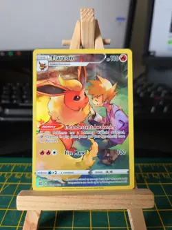 Pokemon TCG Flareon TG01/TG30 Swsh09 Trainer Gallery Holo Card Brilliant Stars - Image 1