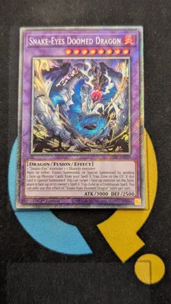 RA05-EN039 Snake-Eyes Doomed Dragon Platinum Secret Rare 1st Ed YuGiOh - Image 1