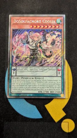 RA05-EN018 DoSolfachord Coolia Platinum Secret Rare 1st Ed YuGiOh - Image 1