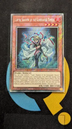 RA05-EN016 Loptr, Shadow of the Generaider Bosses Platinum Secret Rare YuGiOh - Image 1