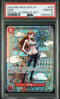 2023 ONE PIECE JPN AWAKENING OF THE NEW ERA SPECIAL ALT ART #016 NAMI PSA 10 - Image 1