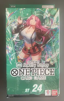 One Piece TCG: Green Jewelry Bonney ST-24 Starter Deck *Sealed* - Image 1