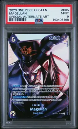 2023 One Piece OP04-085 Magellan Special Alternate Art (SP) ENG | PSA GEM 9 - Image 1