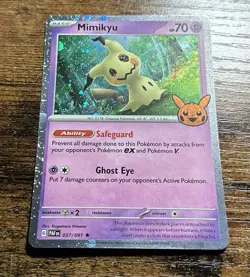 Mimikyu - (Cosmos Holo) Holo Rare Trick or Trade 2024 037/091 NM Pokemon Card - Image 2