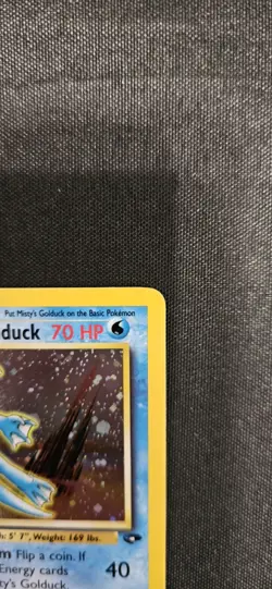 Misty’s Golduck 12/132 Holo Gym Heroes WOTC Pokemon Card LP/NM - Image 4