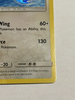 Shining Lugia Pokemon card promo SM 82, 2017 Pokemon LP - Image 4