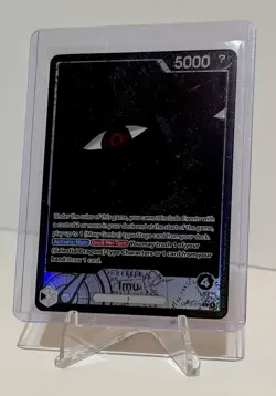 Bandai One Piece Card Game OP13-079 alternate art Imu Holo English leader - Image 3