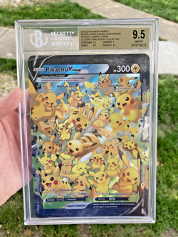 ~ESP~ SPANISH JUMBO BGS 9.5 Pikachu V-Union Pokemon Card Celebrations Promo - Image 1