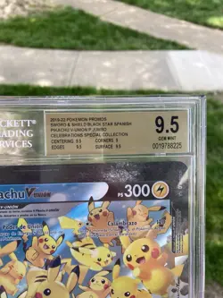 ~ESP~ SPANISH JUMBO BGS 9.5 Pikachu V-Union Pokemon Card Celebrations Promo - Image 2