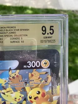 ~ESP~ SPANISH JUMBO BGS 9.5 Pikachu V-Union Pokemon Card Celebrations Promo - Image 4