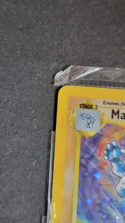 Vintage Machamp 8/102 Holo Rare Base Set 100 HP Pokemon Card - Image 5