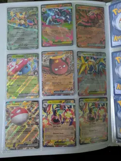 Pokemon folder with cards - Image 1