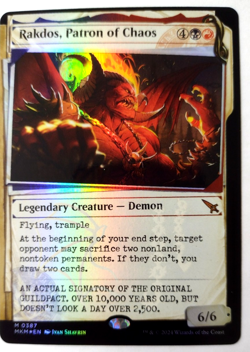 Rakdos, Patron of Chaos (Showcase) (Invisible Ink) - Murder (FOIL) - EN - M 0387 - Image 1