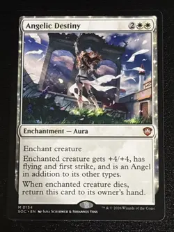 MTG Commander: Secrets of Strixhaven Angelic Destiny 0134 NM Mythic - Image 1
