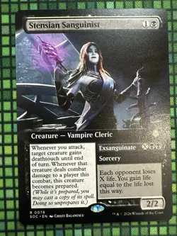MTG Stensian Sanguinist #0078 Ext. R Commander: Secrets of Strixhaven (SOC) - Image 2