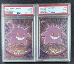 2x Lot Topps Chrome Pokemon Gengar #94 PSA 9 Regrade Candidates Possible Gems - Image 1