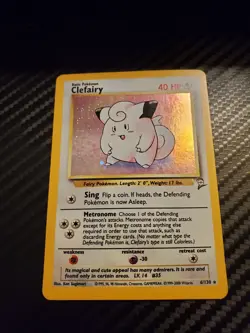 2000 Pokemon Base Set 2 Clefairy Holo 6/130 - Image 1
