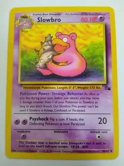 Slowbro 43/62 Fossil Pokemon Trading Card - Never Played - Image 1