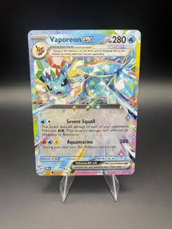 Pokemon Vaporeon ex Double Rare SV: Prismatic Evolutions 023/131 NM - Image 1