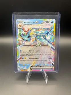 Pokemon Vaporeon ex Double Rare SV: Prismatic Evolutions 023/131 NM - Image 3