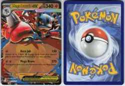 Mega Lucario ex 077/132 Double Rare Mega Evolution Pokemon Holo Near Mint - Image 2