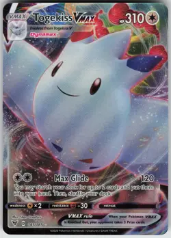 Togekiss VMAX 141/185 Holo VMAX Rare Vivid Voltage Pokemon Near Mint - Image 3
