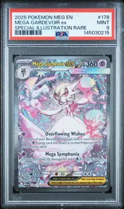 2025 POKEMON MEG EN-MEGA EVOLUTION #178 MEGA GARDEVOIR EX PSA 9 - Image 1